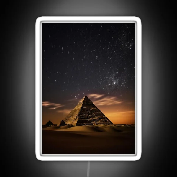 Long Exposure Pyramids RGB Neon Sign