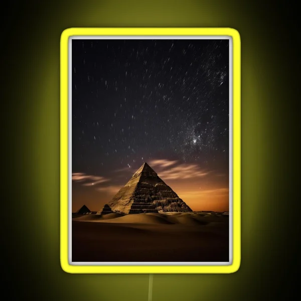 Long Exposure Pyramids RGB Neon Sign