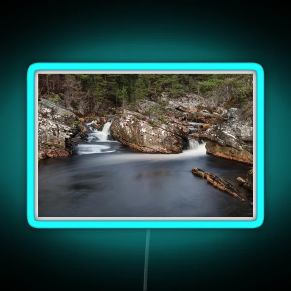 Long Exposure River RGB Neon Sign