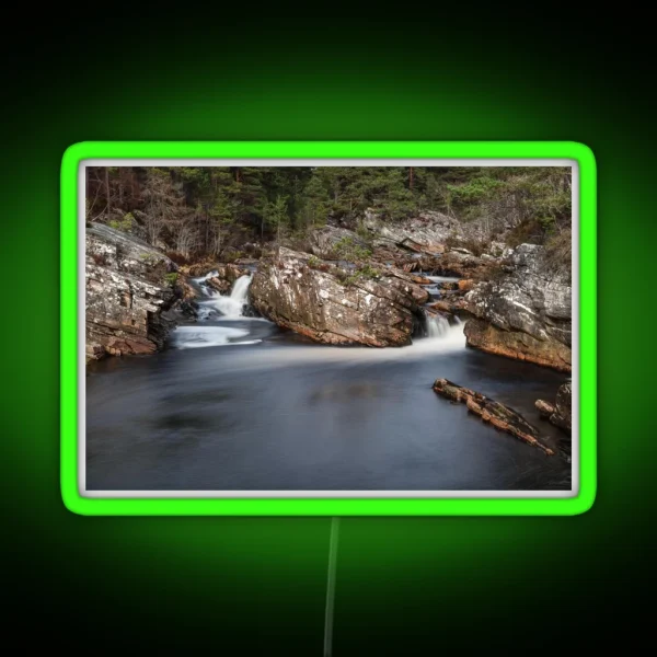 Long Exposure River RGB Neon Sign