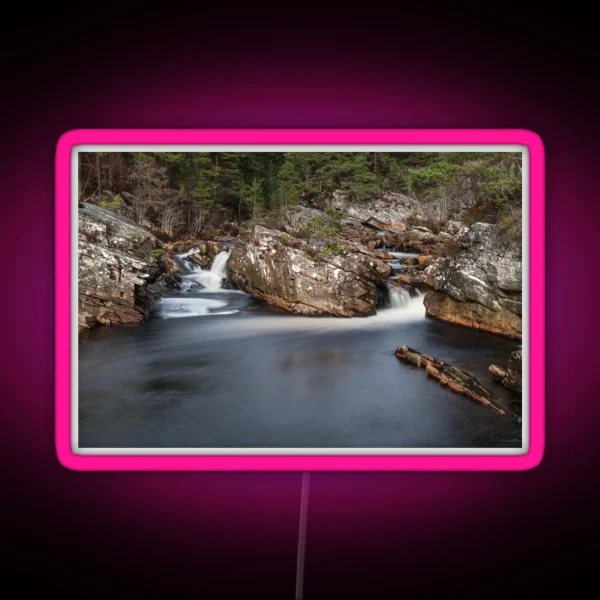 Long Exposure River RGB Neon Sign