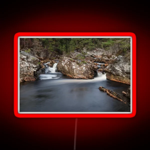 Long Exposure River RGB Neon Sign