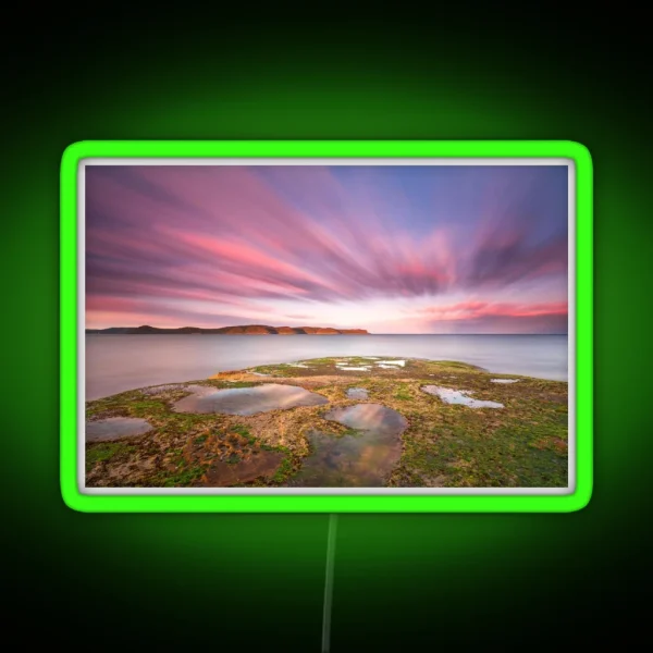 Long Exposure Sunset RGB Neon Sign
