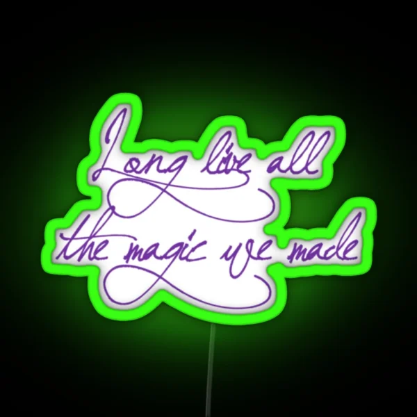 Long Live Taylor Swift Purple RGB Neon Sign
