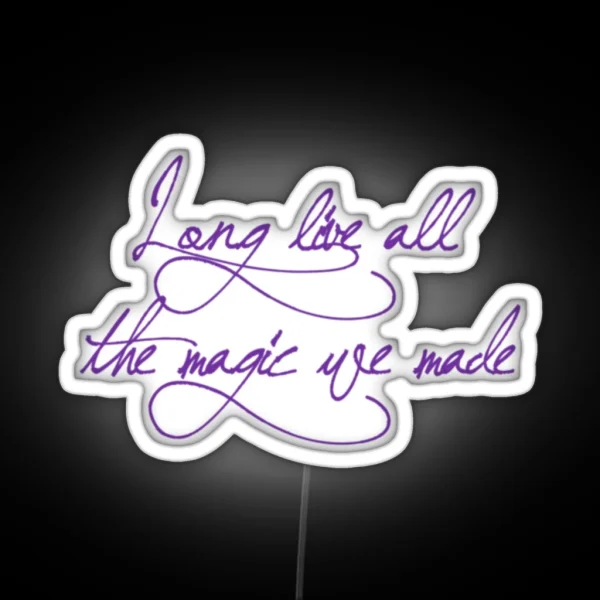Long Live Taylor Swift Purple RGB Neon Sign