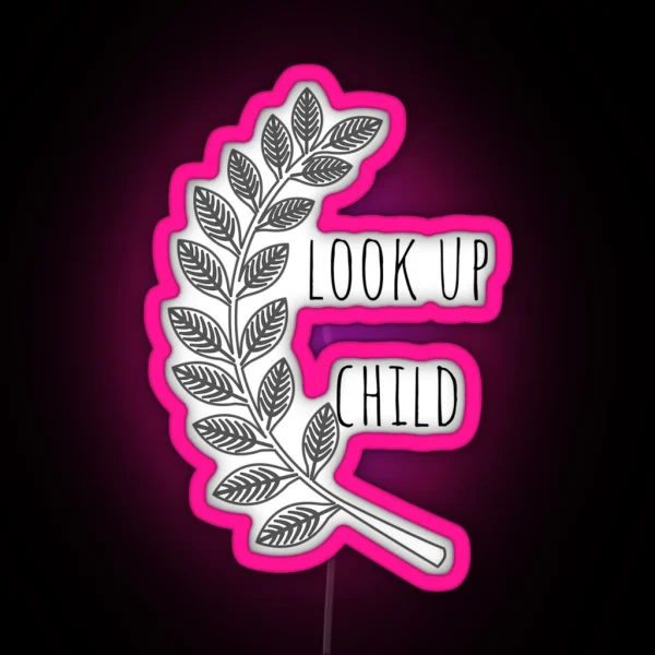 Look Up Child RGB Neon Sign