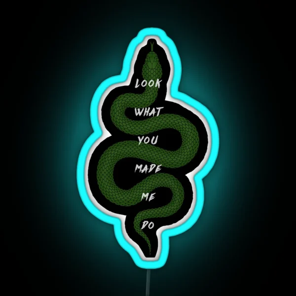 Look What You Made Me Do Reputation Snake RGB Neon Sign