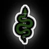 Reputation-inspired Snake Neon Sign with RGB Lighting for Decorative Purposes