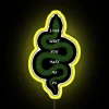 LED Reputation Snake Neon Sign with Color Changing RGB Lighting