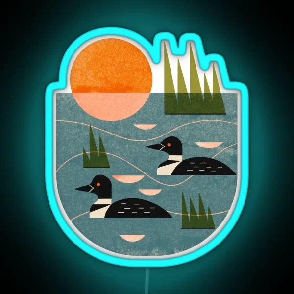Loon Lake RGB Neon Sign