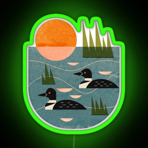Loon Lake RGB Neon Sign