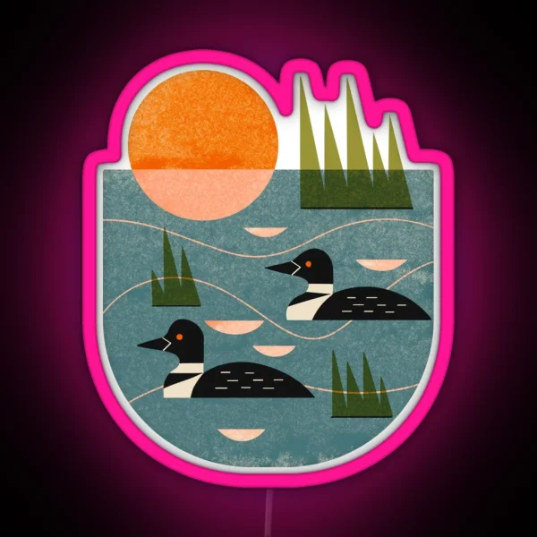Loon Lake RGB Neon Sign
