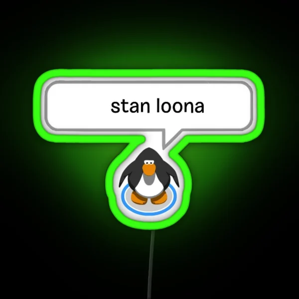 Loona Penguin RGB Neon Sign