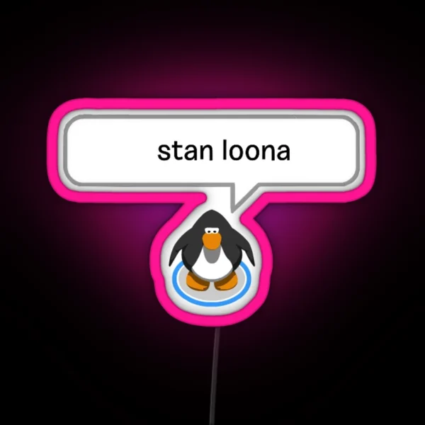 Loona Penguin RGB Neon Sign