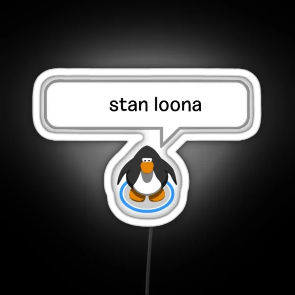 Loona Penguin RGB Neon Sign