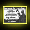 Anti-Distracted Driving Awareness Sign with Vibrant RGB Neon LED Display