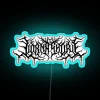 Authentic Lorna Shore band logo fan art vibrant RGB neon decoration.