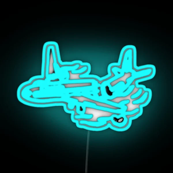 LOST Oceanic 815 Plane Crash RGB Neon Sign