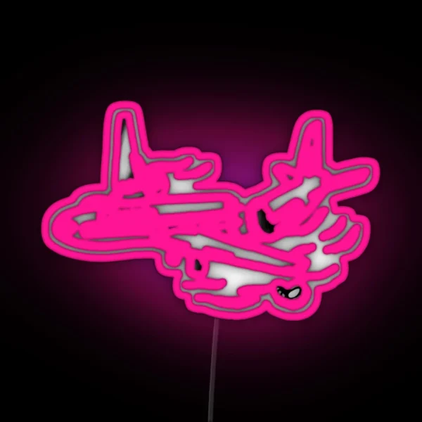 LOST Oceanic 815 Plane Crash RGB Neon Sign