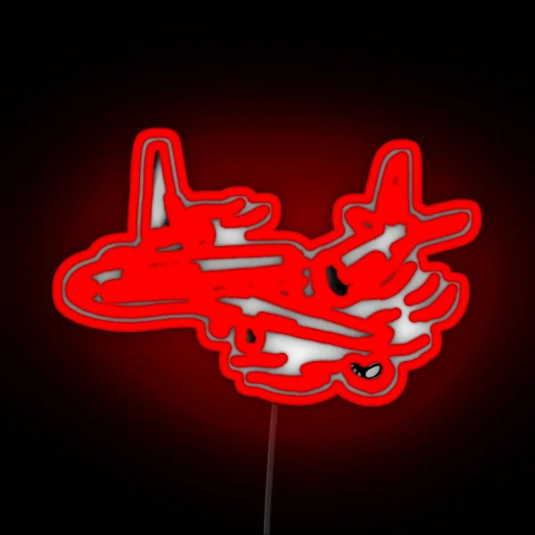 LOST Oceanic 815 Plane Crash RGB Neon Sign