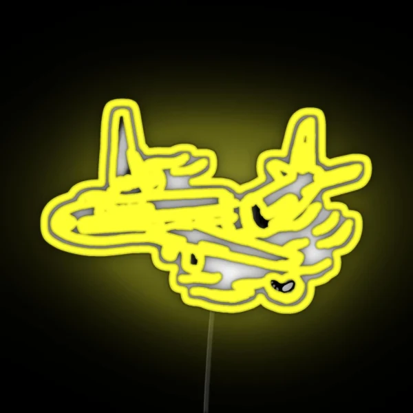 LOST Oceanic 815 Plane Crash RGB Neon Sign