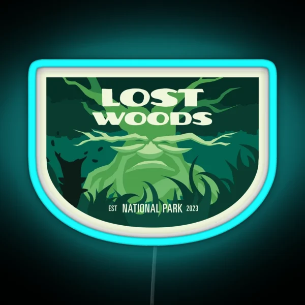 Lost Woods National Park RGB Neon Sign