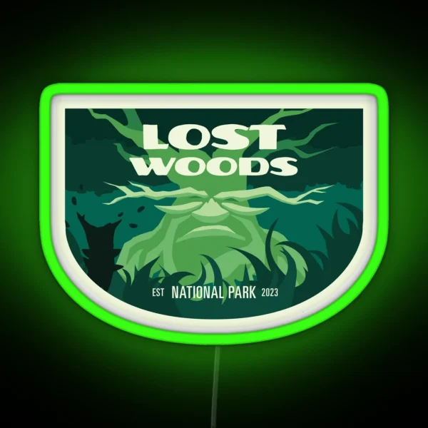 Lost Woods National Park RGB Neon Sign