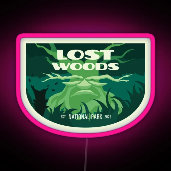 Lost Woods National Park RGB Neon Sign