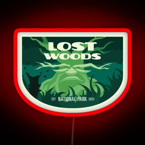 Lost Woods National Park RGB Neon Sign