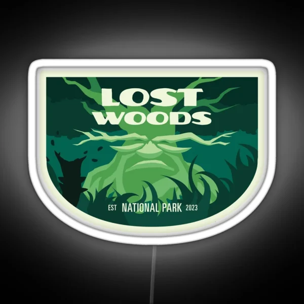 Lost Woods National Park RGB Neon Sign