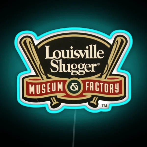 Louisville Slugger Vintage Bats Museum Factory RGB Neon Sign