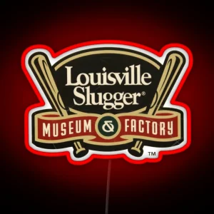 Louisville Slugger Vintage Bats Museum Factory Segojlantah RGB Neon Sign