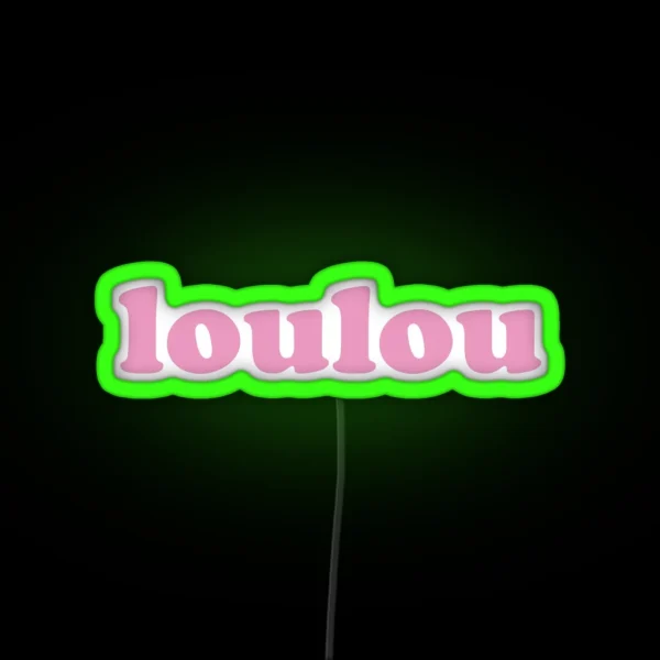 Loulou Darling In French RGB Neon Sign