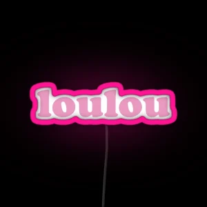 Loulou Darling In French RGB Neon Sign