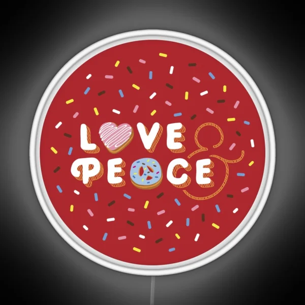 LOVE And PEACE RGB Neon Sign