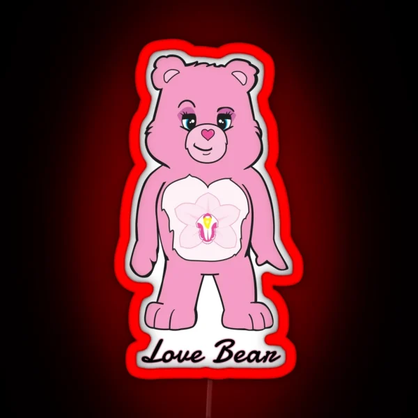 Love Bear RGB Neon Sign