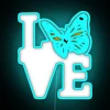 RGB Neon Monarch Butterfly Decor for Nature Lovers and Gifts