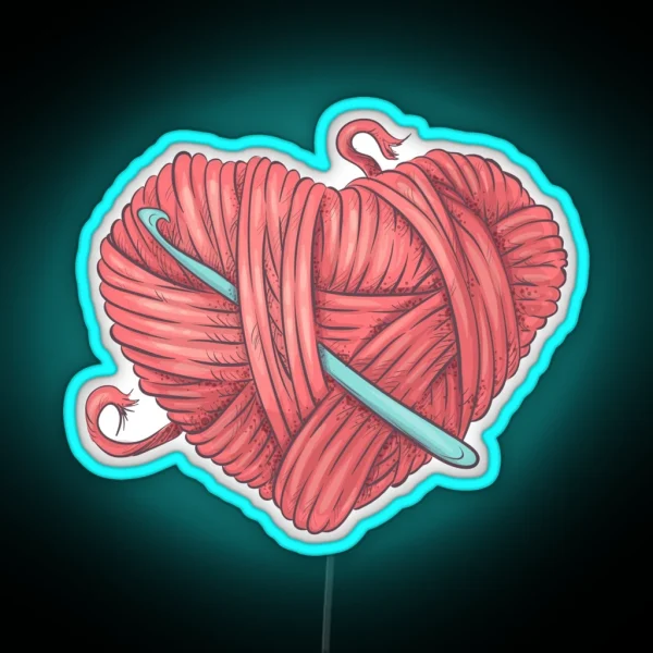 Love Crochet RGB Neon Sign