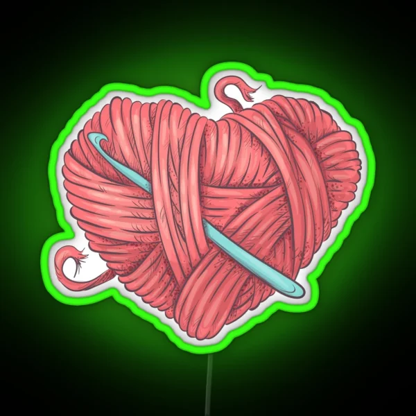 Love Crochet RGB Neon Sign