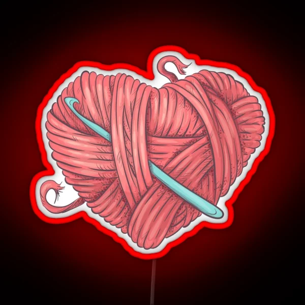 Love Crochet RGB Neon Sign
