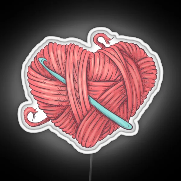Love Crochet RGB Neon Sign