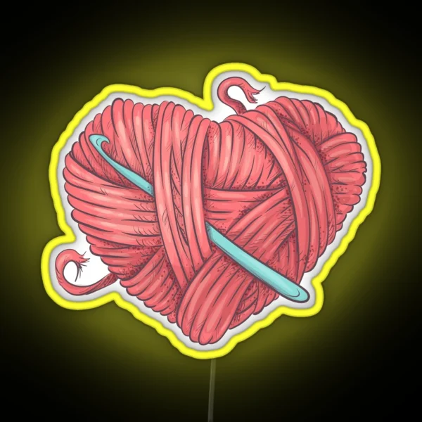 Love Crochet RGB Neon Sign