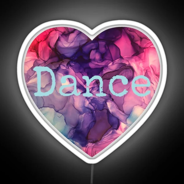 Love Dance Purple Pink And Blue Alcohol Ink RGB Neon Sign
