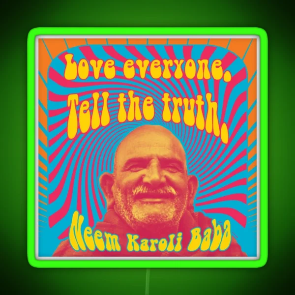 Love Everyone Tell The Truth RGB Neon Sign