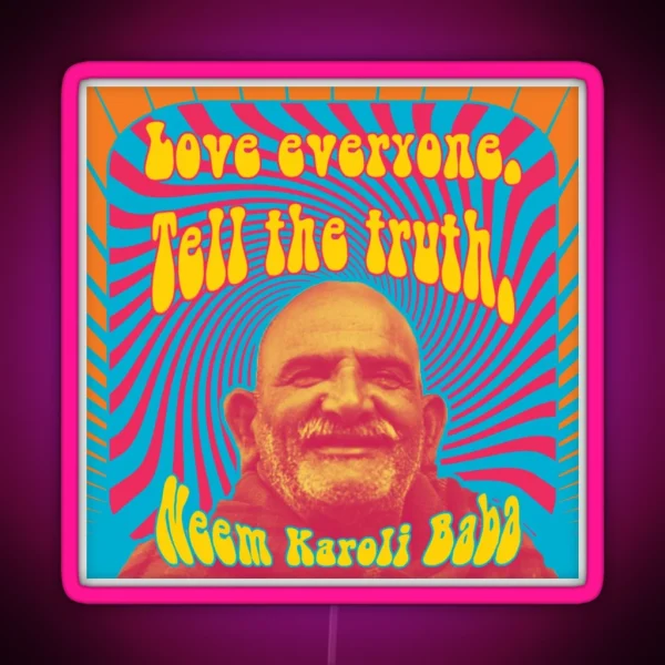 Love Everyone Tell The Truth RGB Neon Sign