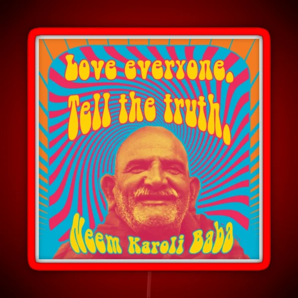 Love Everyone Tell The Truth RGB Neon Sign