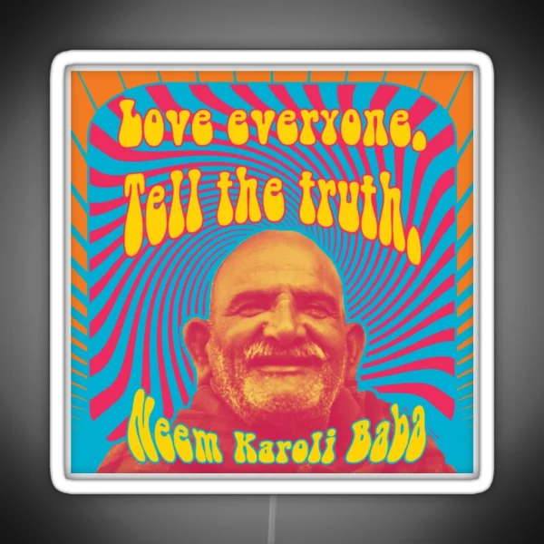 Love Everyone Tell The Truth RGB Neon Sign
