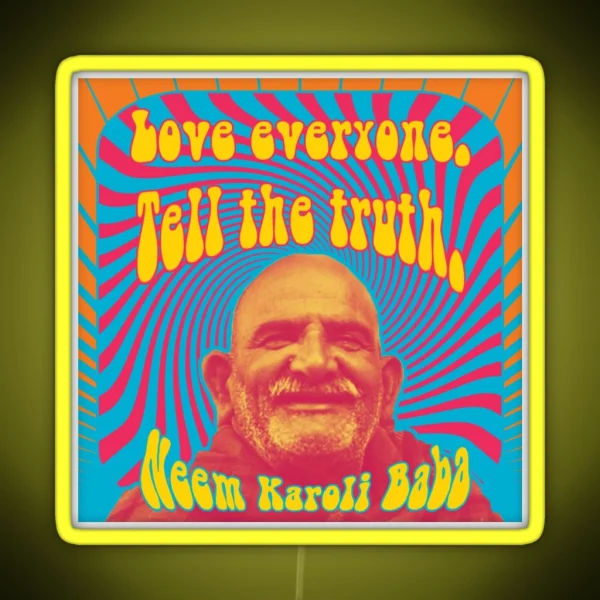 Love Everyone Tell The Truth RGB Neon Sign