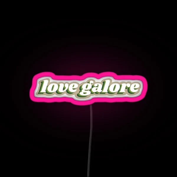 Love Galore SZA Album Art RGB Neon Sign