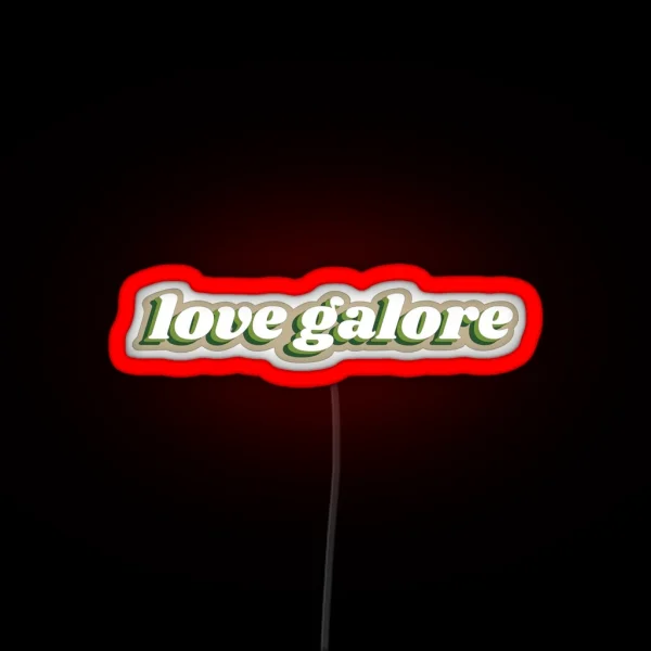 Love Galore SZA Album Art RGB Neon Sign